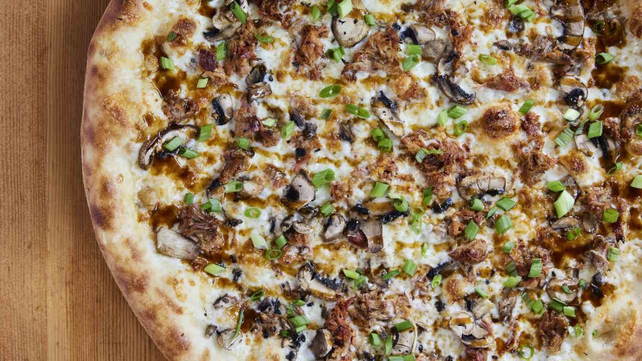 Meat and Mushroom Pizza
